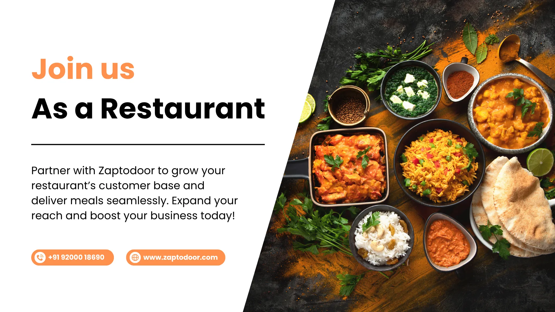 Join us as a Restaurant